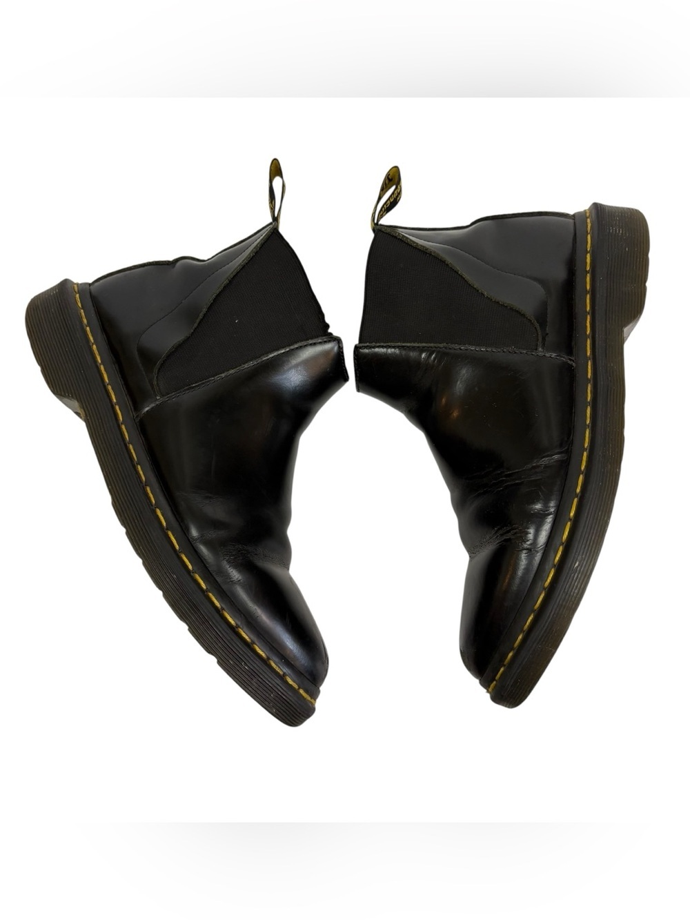 Dr. Martens Bianca Black Leather Chelsea Boots | Women’s Size 7